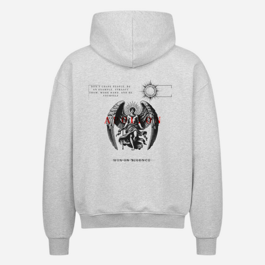 “Win in Silence“ Oversized Zipper Hoodie